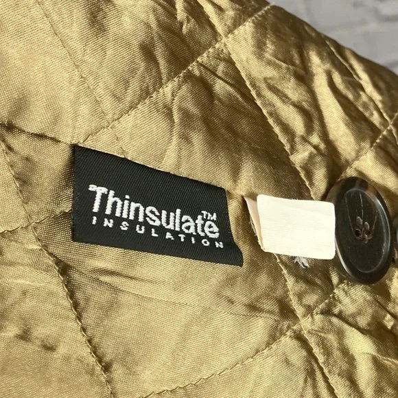 J.Crew Medium M Orange Thinsulate Wool‎ Blend Double Breasted Pea Coat Peacoat - Picture 6 of 8